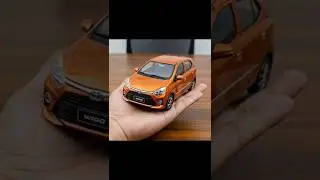 Hiperrealistyczny model Toyoty Wigo 2023 Mini | Edycja pomarańczowo-metaliczna