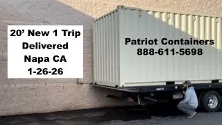 20' New 1 Trip Cargo Container Napa CA Delivered #cargocontainer #delivery #napa #shippingcontainers
