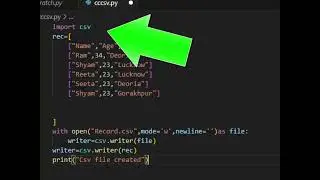 How to create csv file in visual studio code in python@COMPUTEREXCELSOLUTION #vscode