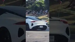 Loud Lotus Emira Does A Heavy Acceleration Leaving A Car Show!