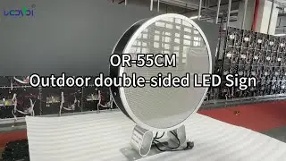 outdoor double sided led sign，round led display #ledvdi #leddisplaymanufacturer #leddisplay
