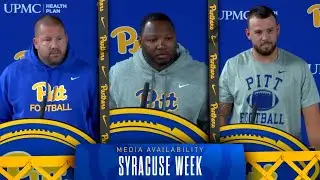 Pitt Football | Syracuse Week | Media Availability | 10.14.25