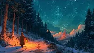 A road in the forest where wolves live🔥 Cozy Fantasy Ambience for Focus, Calm & Relaxation I 3 HOURS