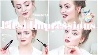 TESTING NEW MAKEUP! Full Face Of First Impressions | Becca Rose