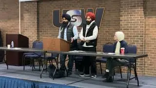 Kuljinder Singh speaks at the Steelworkers Toronto Area council about the OINP workers struggle.