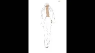 Fashion illustration- how to draw clothing / как рисовать одежду, модная иллюстрация