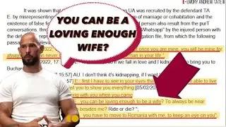 Text Evidence of Andrew Tate Promising Marriage to Alleged Victims
