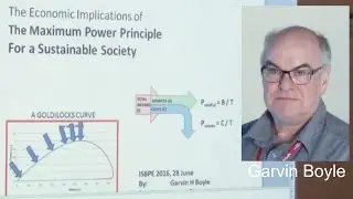 Garvin Boyle | BPE 2016 | Maximum Power Principle for a Sustainable Society