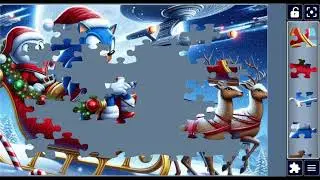 Sonic & Tails&rsquo; Star‑Spangled Santa Sleig #Sonic #Christmas #StarTrek #AIart 🚀🎄🎅🏽🦌@puzzlemaster1034 