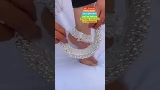 Amazing designer heavy beads silver dulhan payal, with 67% discount on instant first order #shorts