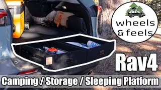 SUV Camping Review | RAV4 5th Gen | Overlanding Storage System | Cargo Drawer and Sleeping Platform
