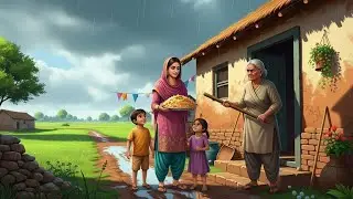 On The Rainy Day, I Made Biryani | Peaceful Village Life Aesthetic ASMR VLOG