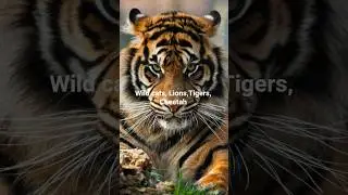 Some wild photography of Large cat family members Lion,tiger,leopard,panther,ocelot,bobcat,cheetah