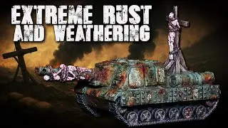 How To Paint Dirty Heavy Weathered Rusted and Corroded Armour - Trench Crusade Trench Tank.