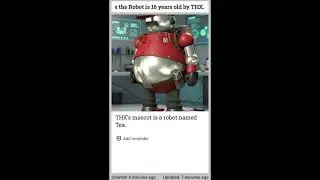 This is an Teen Tex the Robot is 16 years old by THX Video. 