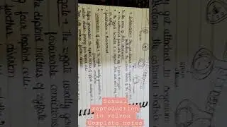 sexual reproduction in volvox complete notes