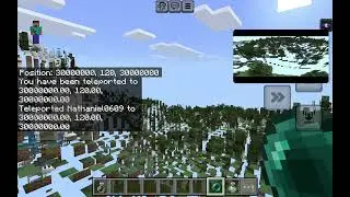 30 million blocks from zero in Minecraft Bedrock
