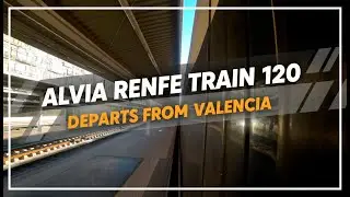 🚄 RENFE Alvia S-120: Departure from Valencia Nord | Stunning Mirror Effect! ✨