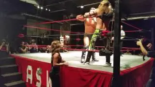 3 way elimination AIWF TV title Throwback Wrestling