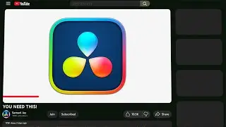 The BEST YouTube Ui Overlay for Davinci Resolve