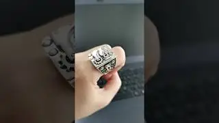 Mechanical Silver Biker Ring