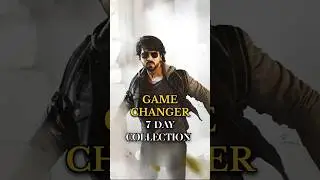 😱Game Changer 7th Day Box Office Collection || Game Changer Collection💯💯#shorts#gamechanger#movie😱