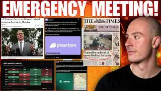 US Treasury Calls Emergency Meeting *TODAY* ! Phantom Delists SUI? XRP Best Quarter! Tether Uruguay