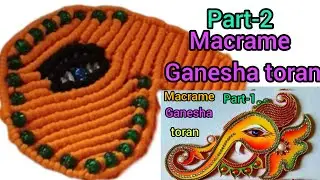 Macrame Ganesha toran/Macrame toran new design#macrame