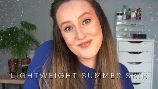 NO FOUNDATION SUMMER SKIN - Bronze Warm Brown Eye Shadow Look For Blue Eyes! EVERYDAY MAKEUP MONDAY