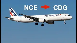 FULL FLIGHT - Nice NCE to Paris CDG - Air France A321