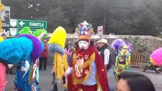 Sayones llegando a Misa Semana Santa 2017 Tetela del Volcán
