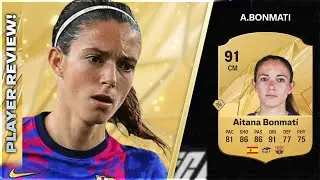 WHAT A CARD!!!!! GOLD CARD 91 RATED AITANA BONMATI PLAYER REVIEW - EA FC25 ULTIMATE TEAM
