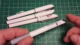 Pen Review - Pentel Floatune 0.8 and 1.0mm plus the retractable version in 0.5mm #pen #pentel