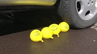 EXPERIMENT CAR VS CARS WATER BALLOONS