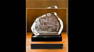 Wide Iceberg Photo Crystal Award
