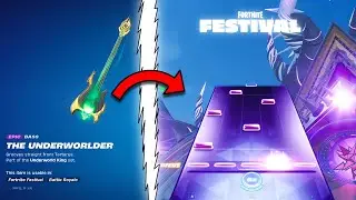 I got the new The underworlder bass guitar in Fortnite Festival! (Expert gameplay)