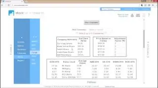 Stockcalc Comparables Overview