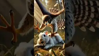 Pug🐶saves the bunny from falcon🦅#rabbitrescue #cuteanimals #animalrescue @Smile_time_hub
