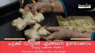ചുക്ക് വീട്ടിൽ എങ്ങനെ ഉണ്ടാക്കാം (സൂര്യ പ്രകാശം വേണ്ട )How to make Dry ginger without Sunlight