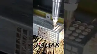 Flying cut demo: continuous feed, faster tube cutting without stop. #fiberlaser #tubelaser