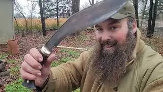 knives by hand. survival kukri review.