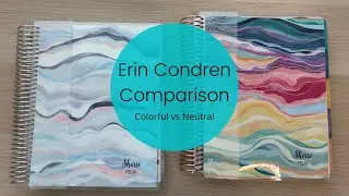 Erin Condren Lifeplanner Comparison: Colorful vs Neutral