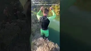FULL SEND ! AWESOME GAINER FULL IN 17 M. IG @victor_marchio #cliffdiving #acrobatics #extreme #dare