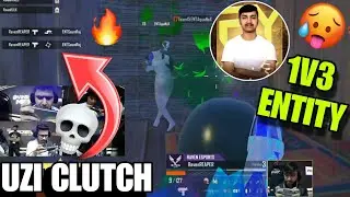 Raven Reaper 1v3 Entity with UZI 💀 Best clutch of BGMS 🥵