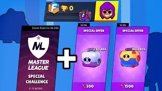 0 TROPHY ACCOUNT IN MASTER LEAGUE CHALLENGE + BOX OPENING - Brawl Stars