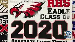 Screen Printed Yard Signs for Rusk ISD