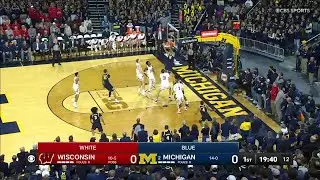 Aday Mara Gets Things Started vs. Wisconsin | Michigan Men's Basketball