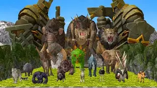 Maze Madness Race 40 Wild Animals Mammoth, Which is The Fastest Animal? Animal Revolt Battle Simulat