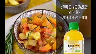 Sauteed vegetables with the QuickLemon touch- Lemon recipes