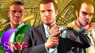 Helluva boss + Angel Dust React Michael, Franklin & Trevor (Grand Theft Auto) - 𝐕 | M4rkim {AS/AU}